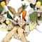 22" Green & Beige Bunny & Bows Floral Easter Wreath